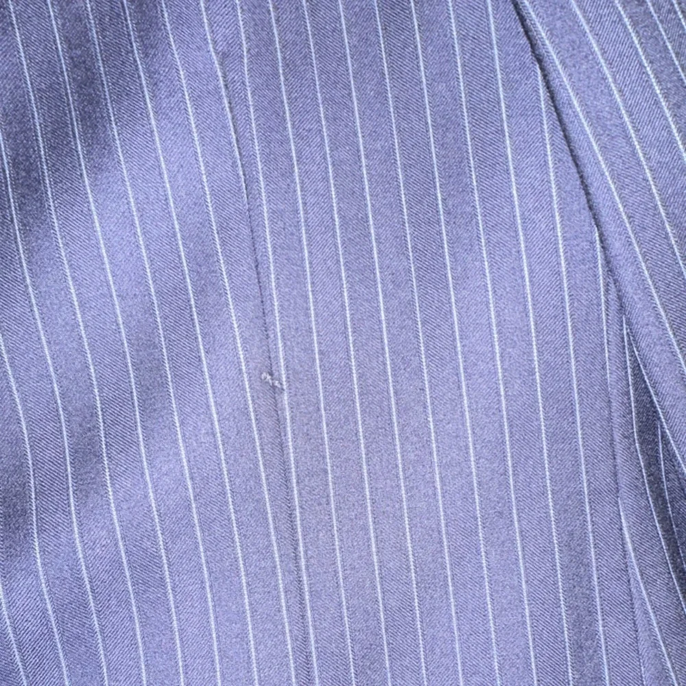 Daniel Cremieux Blue Pinstripe Two-Button Single-Breasted Notch Lapel Blazer